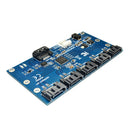 SATA Expansion Riser Card Board 1 to 5 Port SATA3.0 Multiplier Controller Module