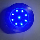 9 LED Solar Buried Lamp Under Ground Lights Outdoor Path Way Decor(Blue) A