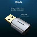 Vention CDMH0 USB 2.0 Sound Card 2.1 Channel Type-C Earphone Audio Adapter