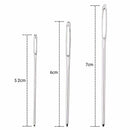 12 Pieces Blunt Needles Large-Eye Needles Steel Knitting Needles Sewing Too M8T9
