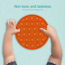 Push Bubble Fidget Sensory Toys Relief Stress Soft Squeeze Toys (Orange)