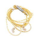 2Pcs Mixed Wired Headphones 200 Core 8 Stand Upgrade Audio Cable Wire 120cm