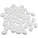 65Pcs Polystyrene Modelling Eggs High Density 5/8/10cm For Arts Crafts Modelling
