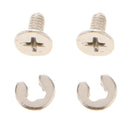 2Pair Battery Back Cover Screw Bolt Replacement For Nintendo New 3DS XL LL