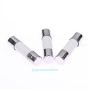 100PCS White Ceramic Car Fuse Box 5 x 20mm Automotive Insuranc Tube