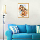 Horse 5D Round Diamond Painting Embroidery DIY Needlework Cross Stitch Set