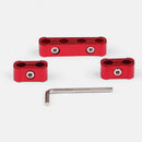 12 PCS Red Aluminum Engine Spark Plug Wire Separator Divider Organizer Clamp Kit