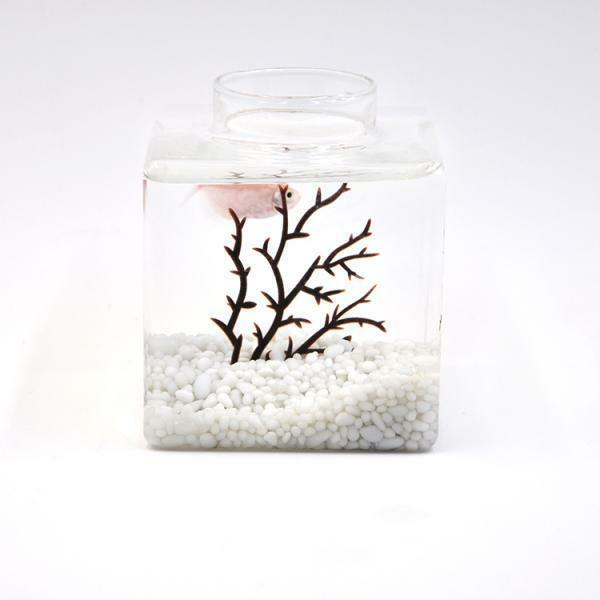 2x Aquarium Pebbles Gravel Stones Substrate Underwater Craft White & Yellow