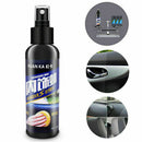 Car Care Interior Polish Wax Leather Seat Sofa Panel SET Tire Cleaner