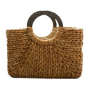 Women Fashion Straw Handbag Tote Bag Shoulder Bag Shopping Beach Travel Cro
