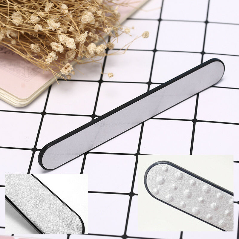 Professional Nail File Double Sided Stainless Steel Nail Sanding Polishing  Ew