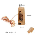 2m Cork Shaped Wine Bottle Light DIY LED Fairy String Lamp (Warm White) A