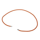 Orange Braided Bracelet Wristband Bangle Multi-layer PU Chic 560x4mm S6F7