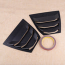 Black Side Window Louver Vent Cover Trim Panel Fit For Mazda 3 Axela 2014-2017