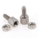 10Sets 5+7mm Header Plate Bracket Stud Bolt & Nut Nuts Screw D-Sub VGA seria Kw