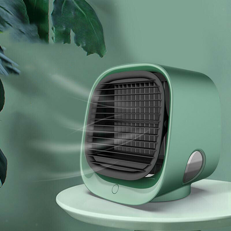 Personal Portable Air Cooler Fan Indoor Air Conditioner Humidifier Green
