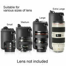 4Pcs Neoprene Camera Lens Pouch Soft Bag Case Protector For Canon Nikon Sony Set