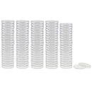 100pcs 38mm Plastic Clear Round Coin Capsules Containers Coin Protector Case
