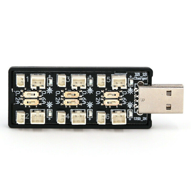 6CH USB 3.8V 1S LiPo Battery Charger Charging Board RC Accessory with USB I P7V1