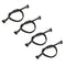 4pcs ESC Regulator Brushless Cable Sensor Cable Motor Cable Accessories For 4WD