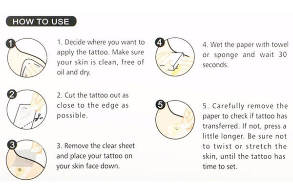 Sexy Removable Waterproof Tattoo Metallic Temporary Tattoo Stickers Body Art .AU