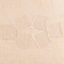 6pcs 5mm Clear Acrylic Blocks Stamping Rubber Plexiglass Thin Pads Card Crafts