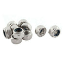 M5x0.8mm Metric Stainless Steel Nylon Insert Lock Hex Nuts 30 Pcs T6C8