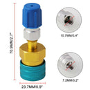 1x R1234YF Low Side Coupler to R134A Hose Adapter Quick Fitting Connector