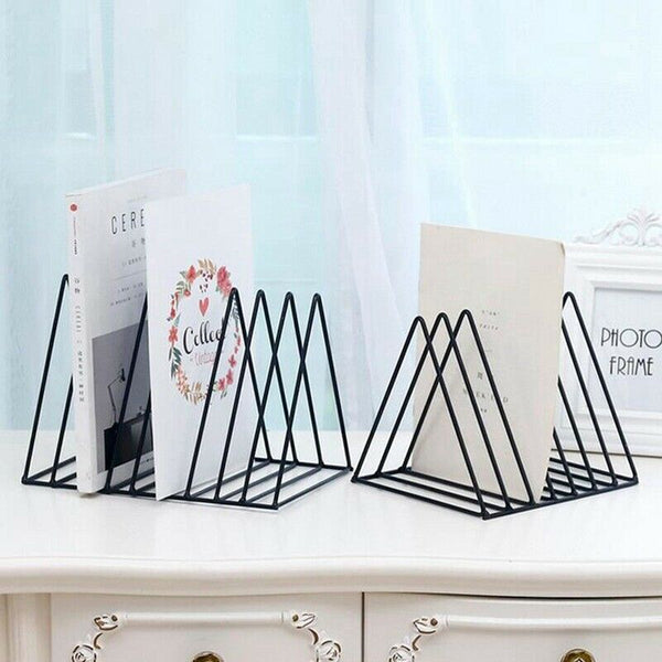 Nordic e simple wrought iron desktop storage rack shelf file magazine stora B3V7