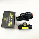 Outdoor Camping Running LED Headlamp Magnetic USB Rechargeable COB Headlight
