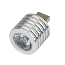 Aluminum Alloy 3W USB LED Lamp Socket Spotlight Flashlight White Light Reading