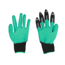 1 Pair Rubber Polyester Builders Garden Work Latex Gloves Plastic Claws