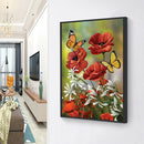 Vibrant Flower Diamond Painting DIY Full Round Drill 5D Needlework (B2418) A