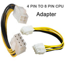 4-Pin to 8-Pin ATX Motherboard CPU Power Supply Adapter Converter CableB.kz