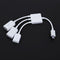3 in 1 Micro USB Male to Female OTG HUB Adapter for Smartphone and Tablet