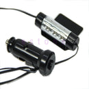 4x 3 LED Car Charge 12V Glow Interior Decorative 4in1 Atmosphere Light Lamp Blue
