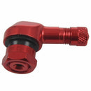 2x CNC 90 Degree 11.3mm Angle Tyre Valve Extension Motorbike Biketek Motorc