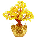 Crystal Money Tree Bonsai Feng Shui Bring Wealth Lucky Home Ornament 7inch