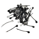 50x Black Hair Clips Cabochons Settings Hair Pin DIY Jewelry Making Findings