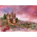 5D Full Round Drill Diamond Painting DIY Fantasy Castle Rhinestone Picture