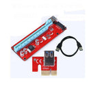 USB 3.0 PCI-E Express 1x To 16x Extender Riser Card Adapter Power Cable Kits