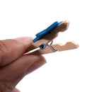 Card Photo Clothespin Pegs Star Crafts Mini Wooden Clip 50pcs Blue