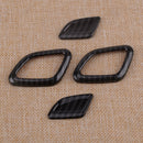Carbon Fiber Style Front Row Headrest Button Cover Trim fit for BMW X3 G01 2018