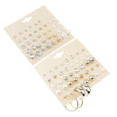 40 Pairs Multi Assorted Size Stud Earrings Crystal Ball Ear Stud Jewelry