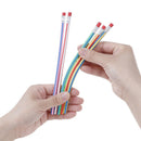 5pcs/lot Colorful magic flexible soft pencil with eraser for kids writing giftME