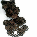 40PC Helpful Flower Cute Wood Buttons 20MM Sewing Useful Craft Gift& Arriva J3T8