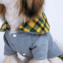 Dog Autumn Winter Warm Cotton Coat For Small Medium Dogs Puppies Yellow-S