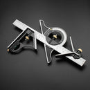 Square Angle Metric Ruler Combination Steel Woodworking Adjustable Level G UFD