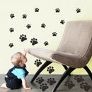 Home Bedroom Wall Stickers Mobile Dog Paw Waterproof D7V9