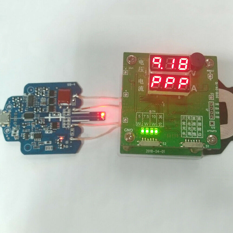 7.5W S9Fast Charging Wireless Charger PCBA Circuit Board With Dual 2Coil GreenBX